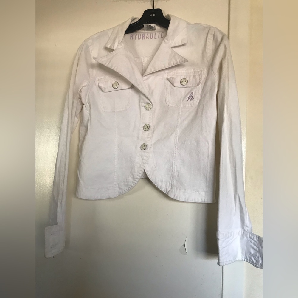 Hydraulic Women's corduroy White Jacket size L